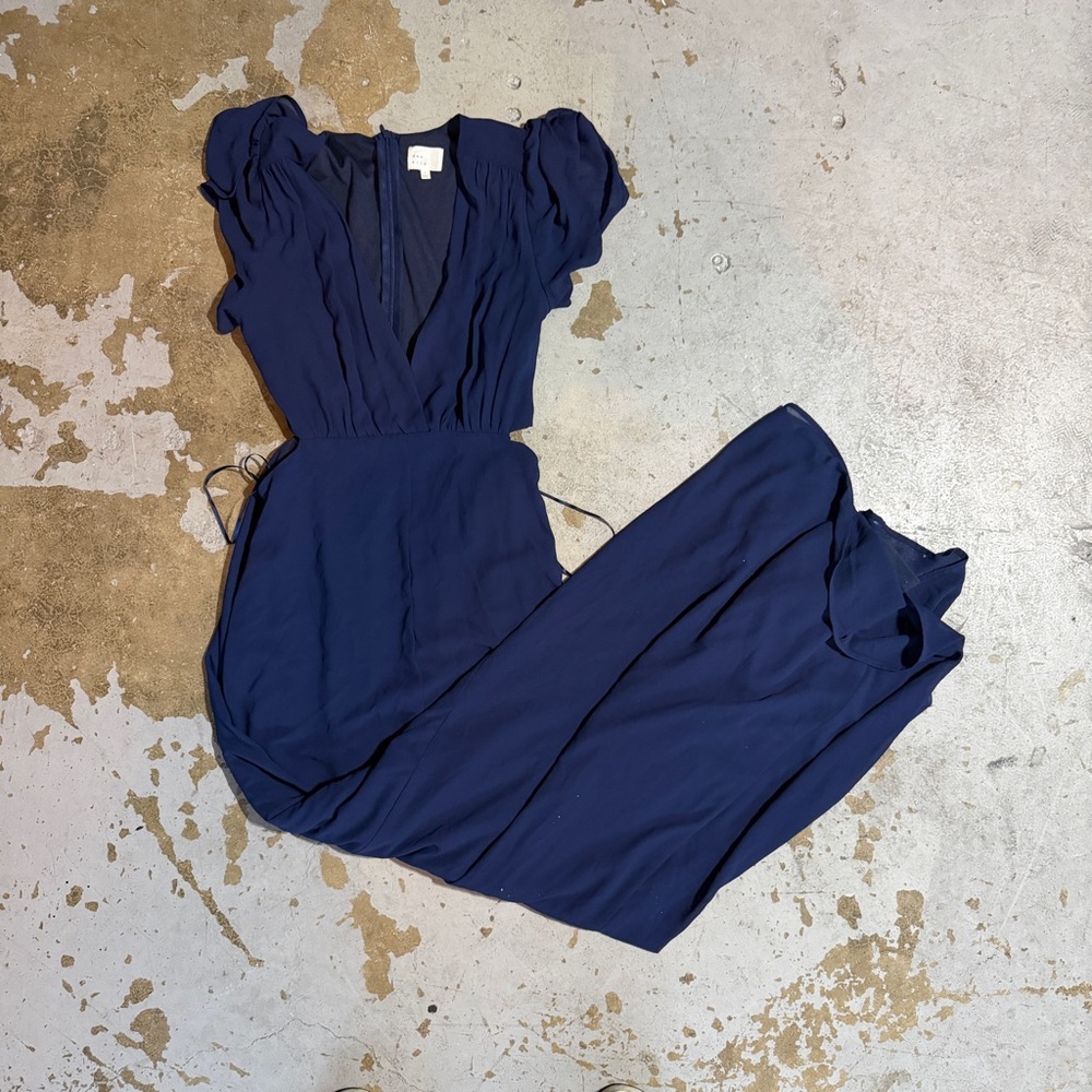 Dee Elly Elegant Navy Blue Formal Dress
